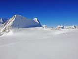 10 7 Chamlang North Face, P6770, And Glacier To West Col From East Col From the top of the East Col (6135m), the long North ridge of Chamlang gives way to P6770, and the glacier leading to the West Col (6143m) with views of mountains beyond including Peak 41, Peak 43 Kyashar, and Malanphulan.